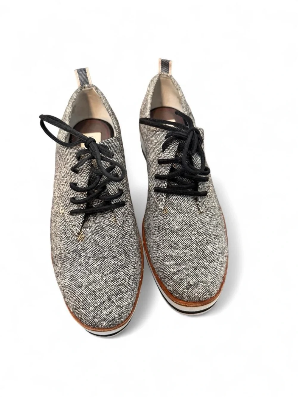ED Ellen DeGeneres Oberlin Tweed Platform Oxford Shoes Size 6.5